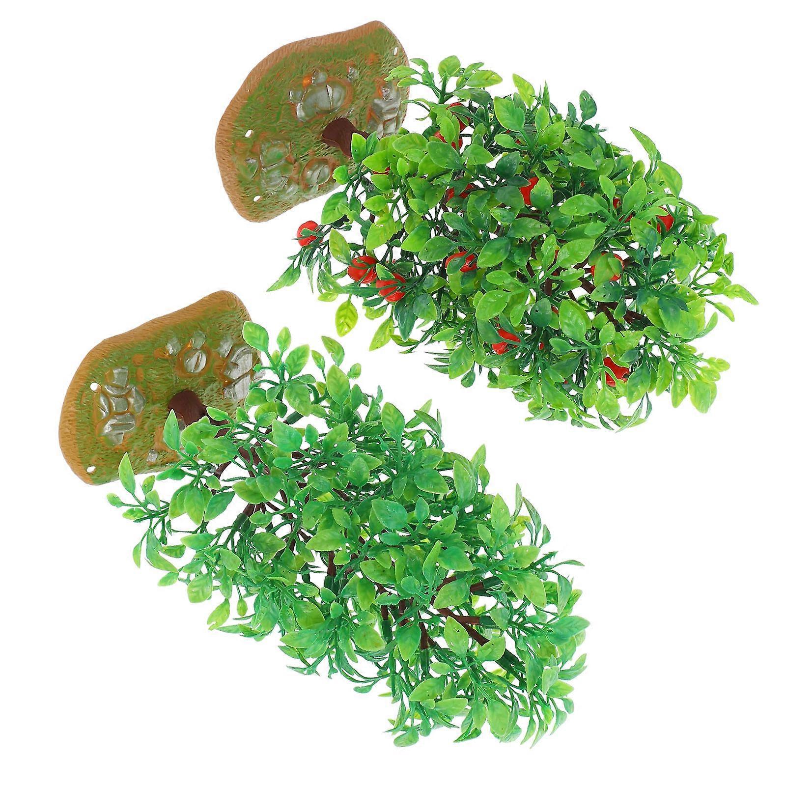 Miniature Model Trees Micro Landscape Tree Model for Decoration 2Pcs