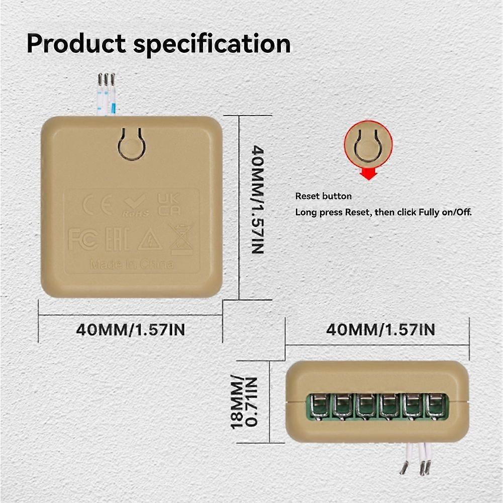 MOES WiFi Smart Switch Module Voice Control with Alexa/Google Home Timer Function 3 Switch