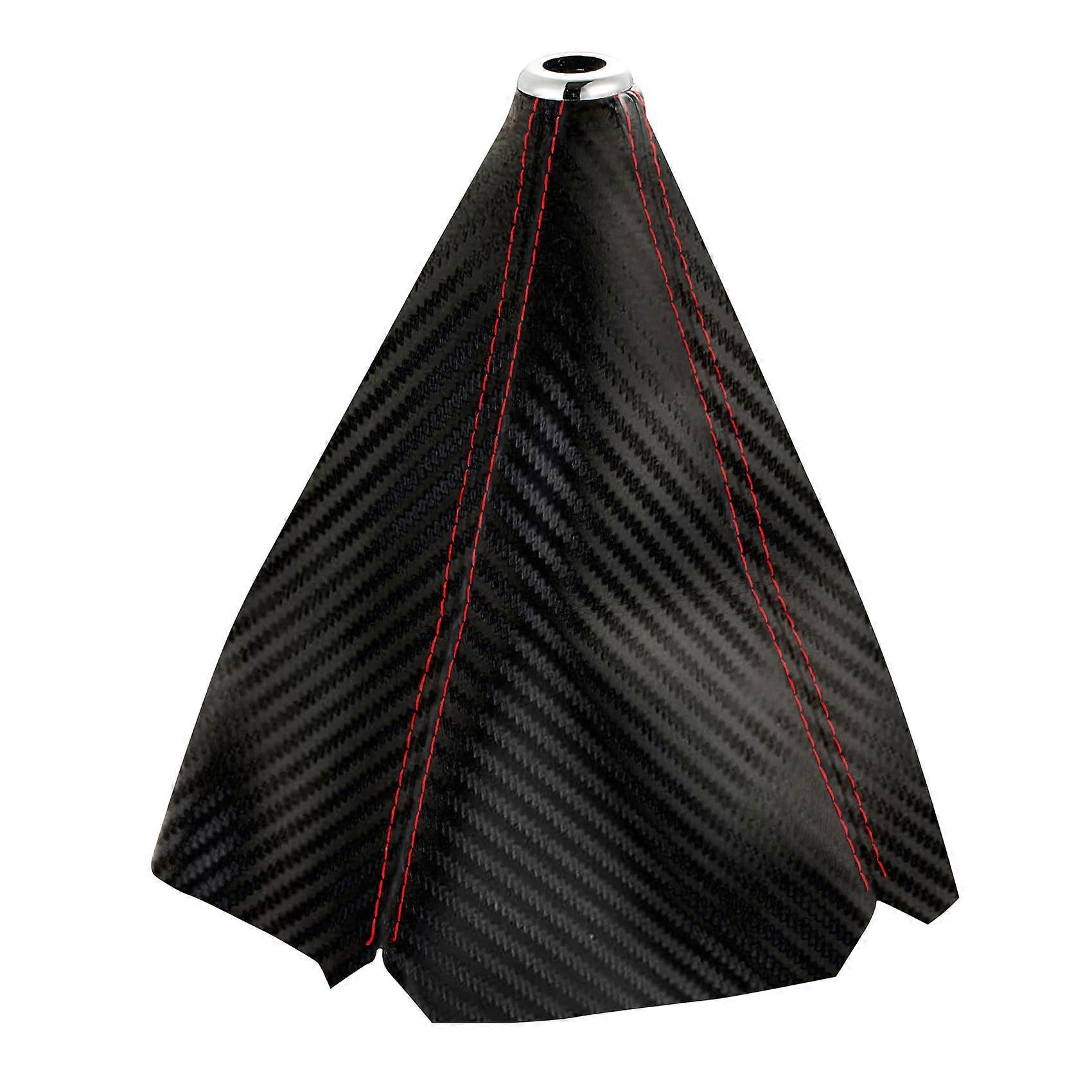 Universal Car Shift Knob Cover with Carbon Fiber Style, Durable Gear Shift Boot for Manual Automatic