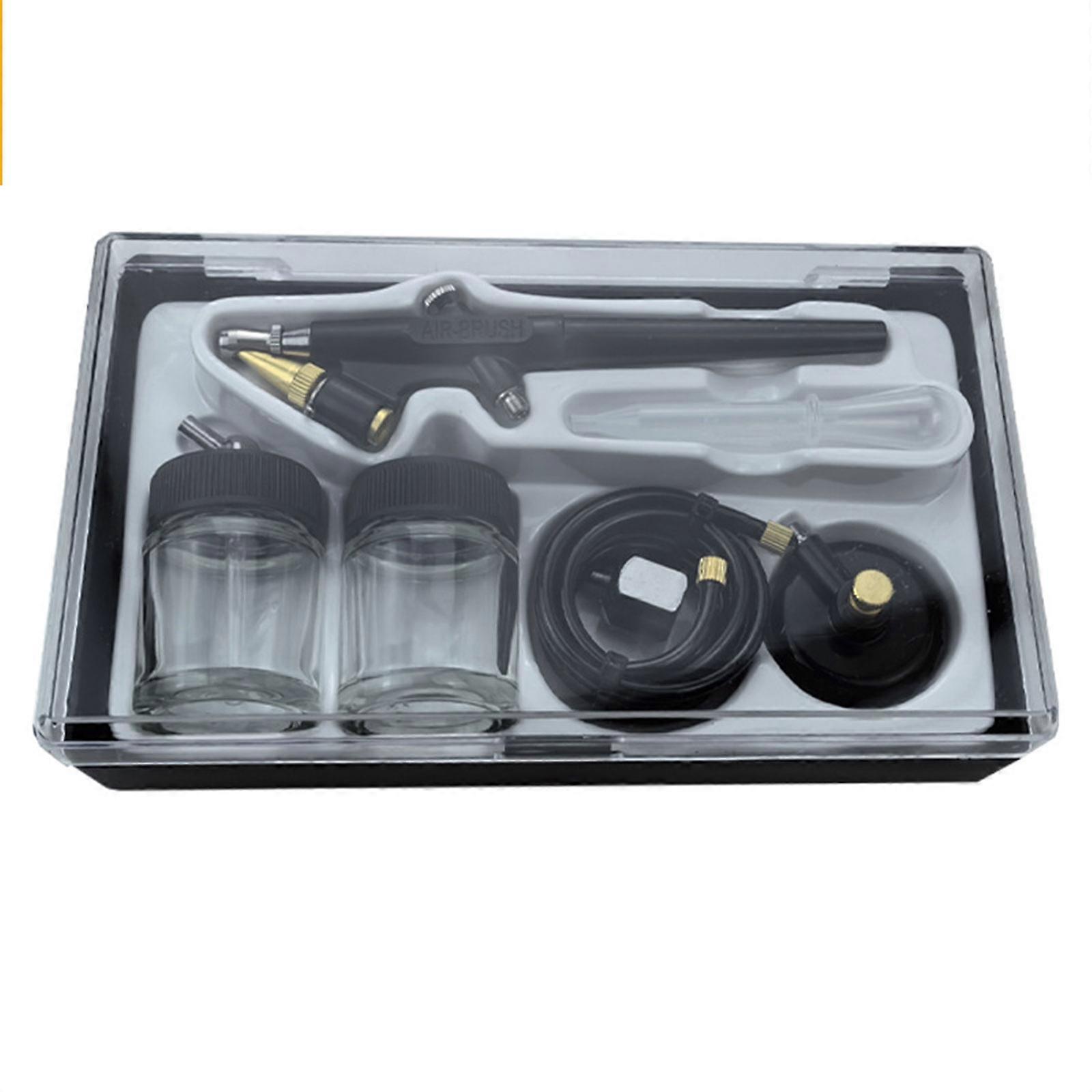Single Action Suction Airbrush Set Sprays Tool for Easy Control and Precise Sprays in Model Building Application Multicolor
