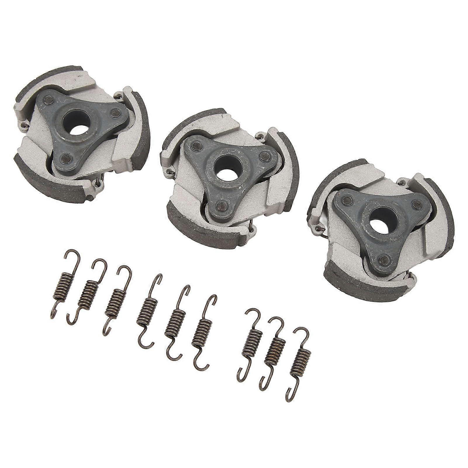 3PCS Centrifugal Clutch Plate Set with 9 Springs for Pocket Pit Dirt Bike ATV, Increased Power Output