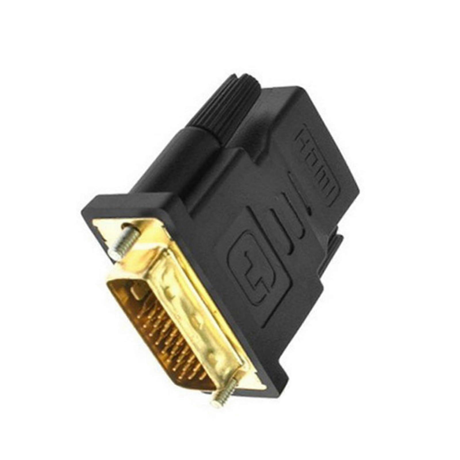 Digital Visual Interfaces Male HDTV Cable Converter 1080p DVI to HDMI Adapter for Gaming Console and Computer Compatibility