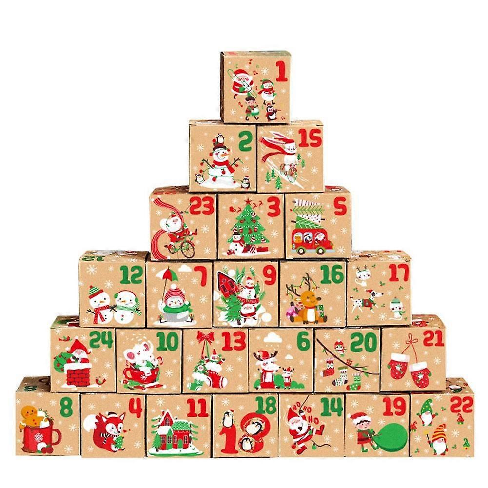 Advent Calendar Christmas Boxes Filling Boxes Creative Storage Solution