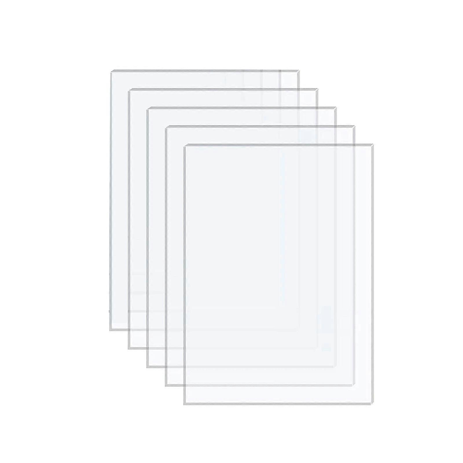 5PCS Picture Frame Acrylic Sheets Clear Acrylic Glass