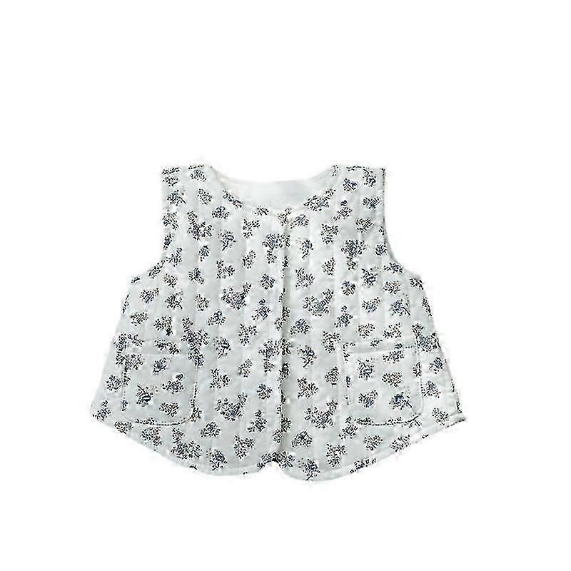 Kind Winter Baumwolle ärmellose Weste mit zerbrochenen Blumenmuster