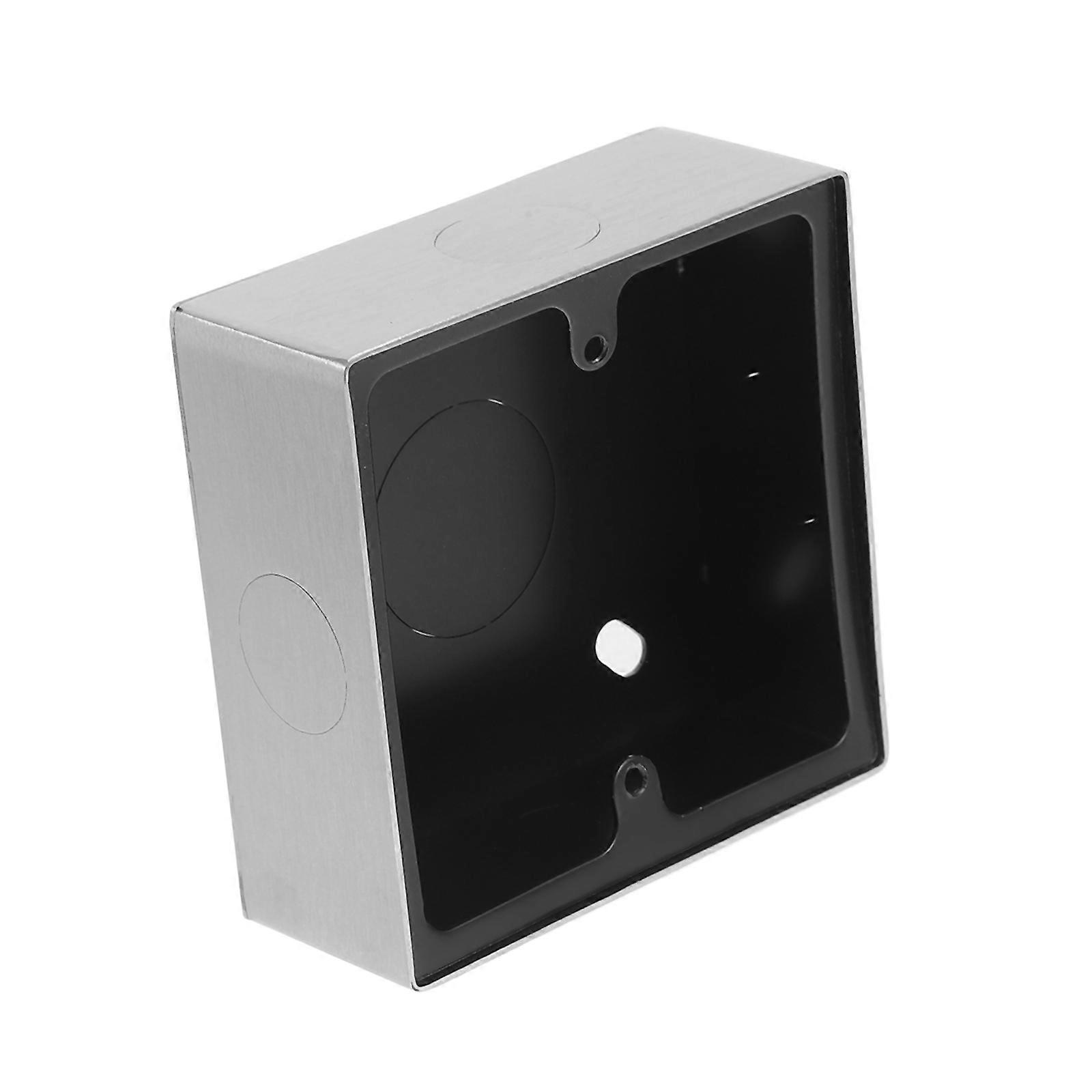 Wall Switch Socket Box Silver Stainless Steel for Home 86 Type