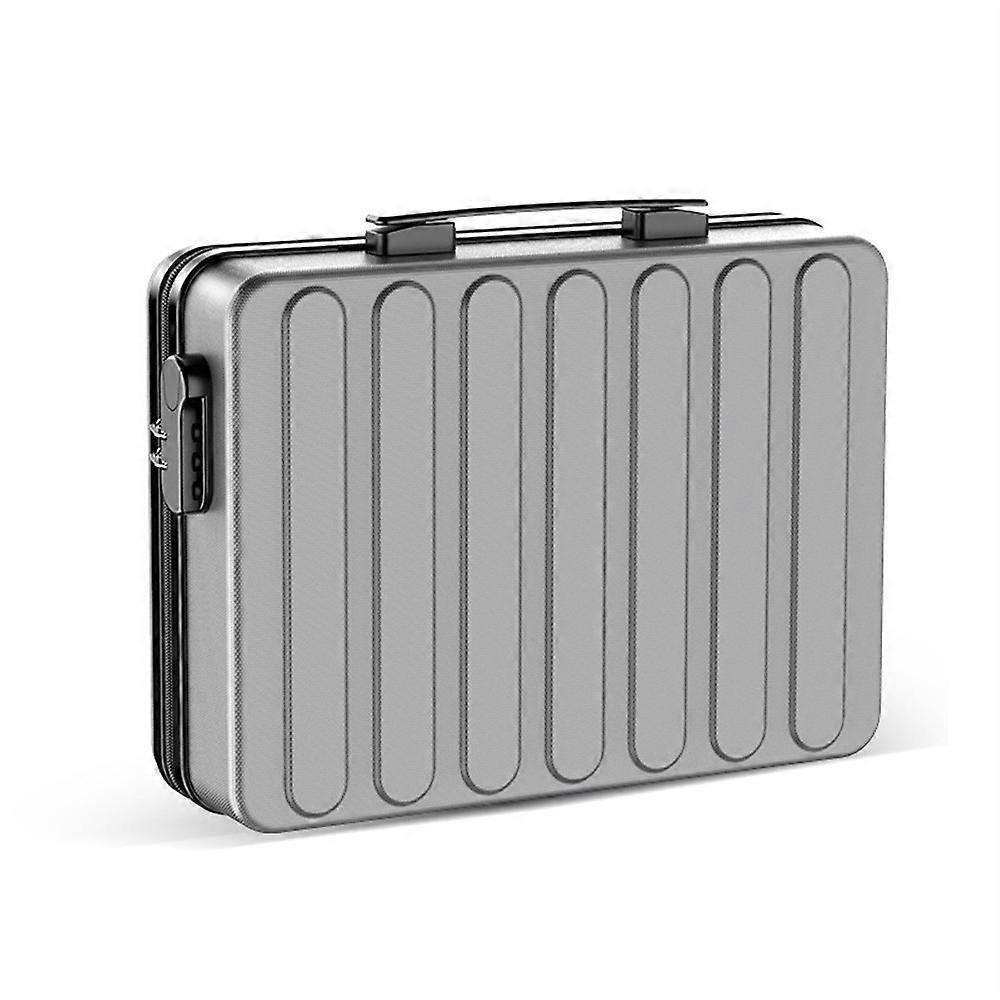 Multi-Layer Document Organizer Box Moisture-Proof Zippered Storage Bag with Password Lock for Passport / Certificates / Files