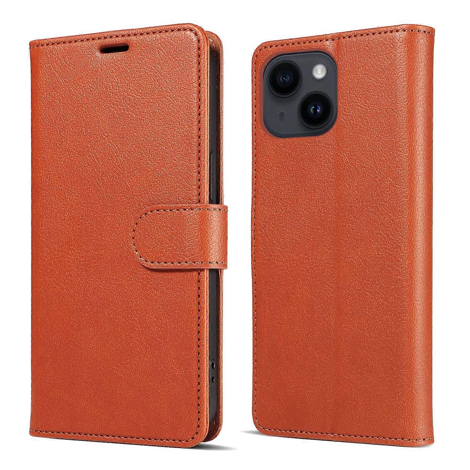 Case For Iphone 13 Brown Flip No3444