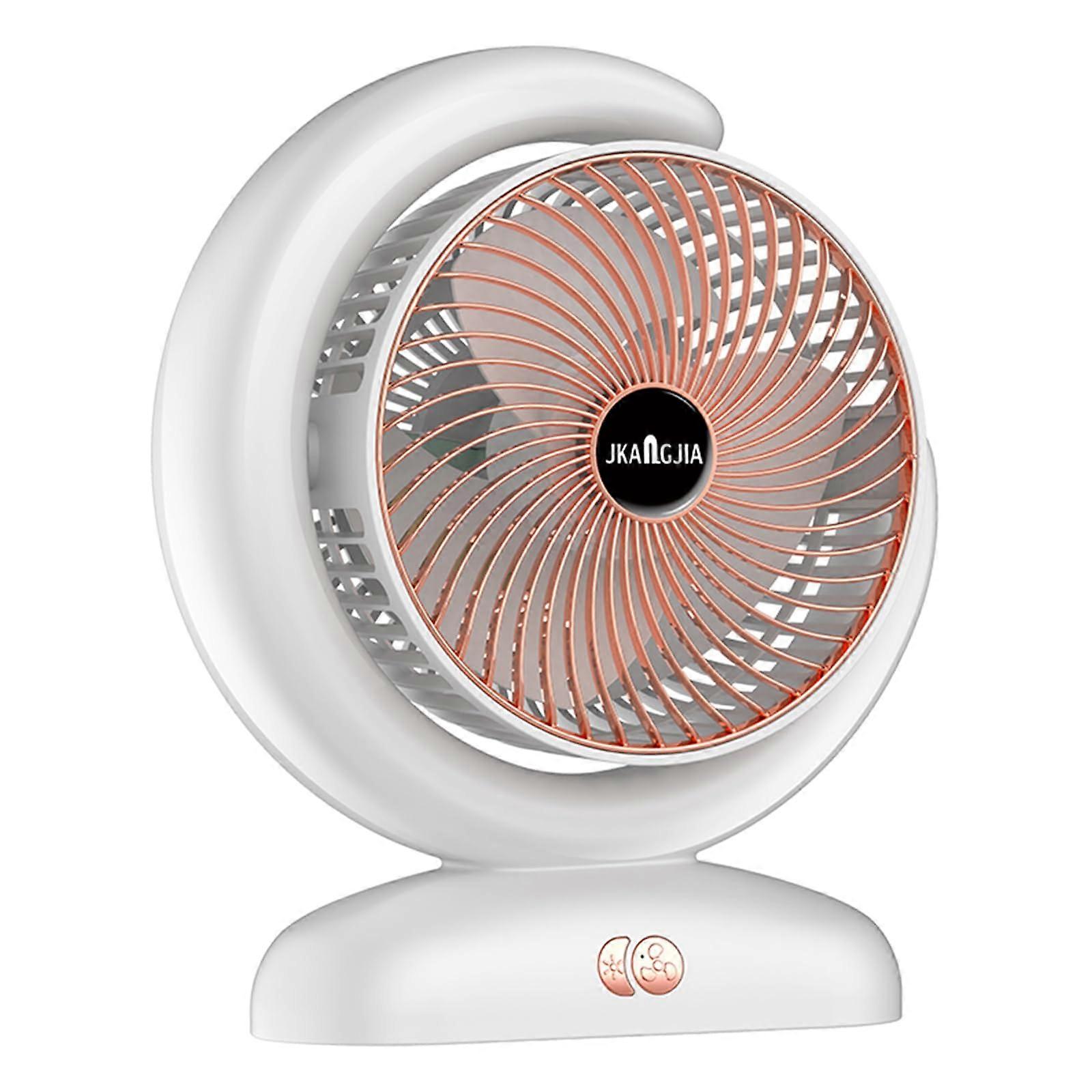 USB Desk Fan with Remote Control, 3Speed Airflow, Timer and Adjustable LED Lighting