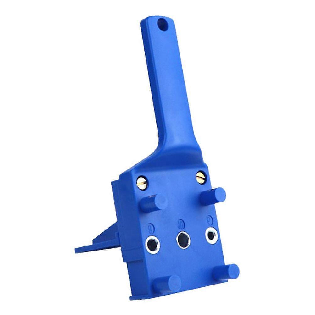 Hole Positioner Carpenter Drill Tool for Accurate Woodworking Blue