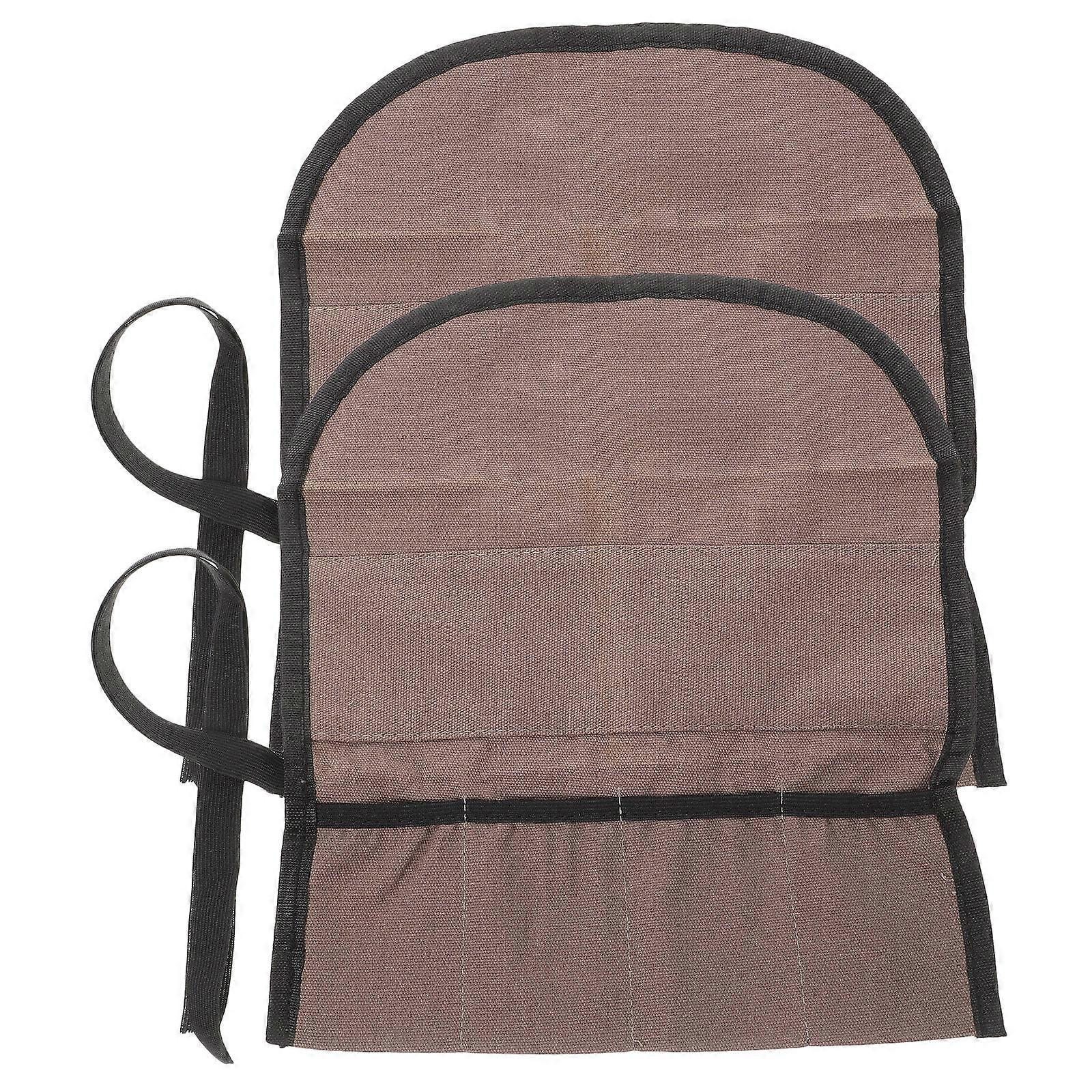 Multi-Functional Canvas Tool Bag Roll Up Bag Diy Projects Carpenters 2Pcs