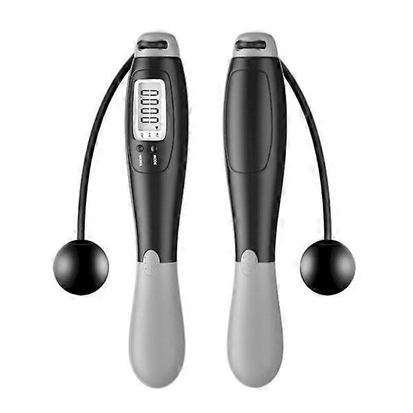 1pc Wireless Jump Rope Digital Wireless Jump Rope Black + Gray