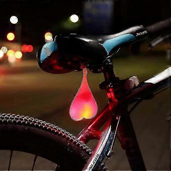 Luz de seguridad de ciclismo de silicona para conducción nocturna con diseño de bola de cola