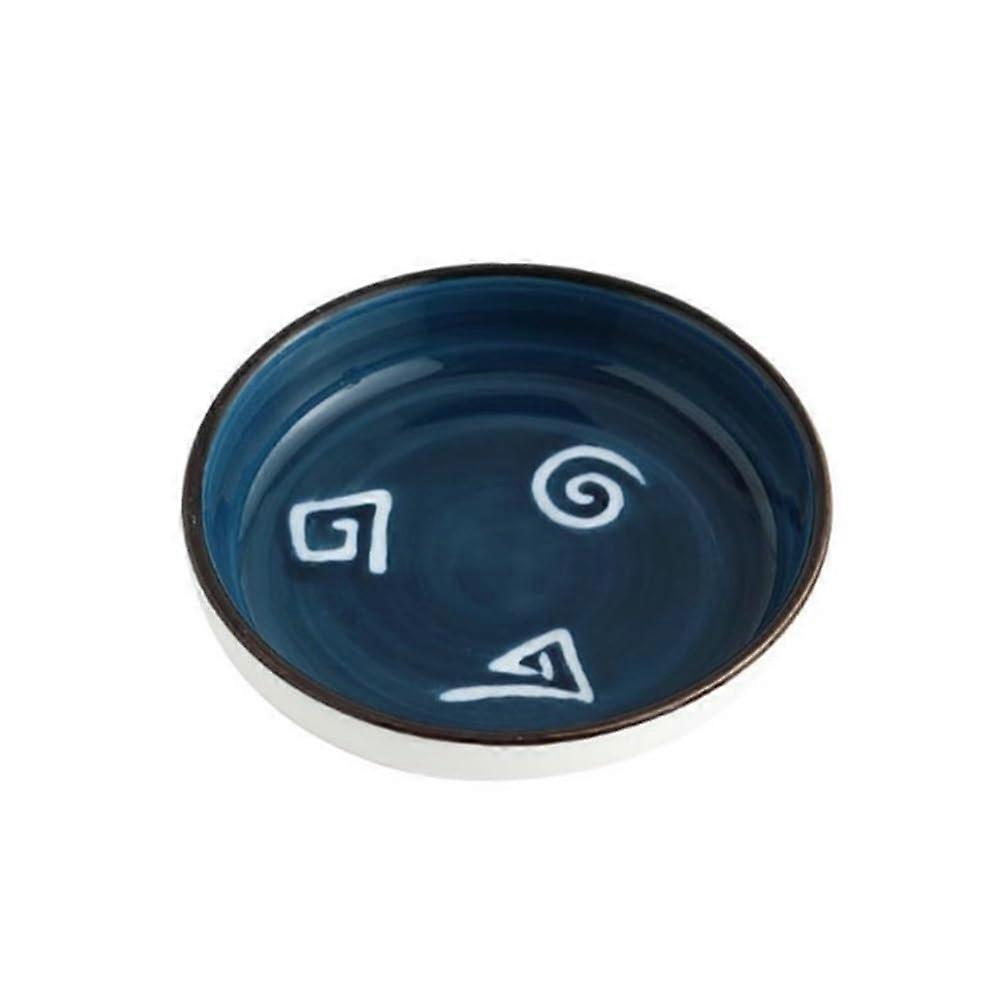 Ceramic Dipping Sauce Bowls with Flavor Separation, Stackable Round Soy Sauce Dish for Condiments Ref:5432