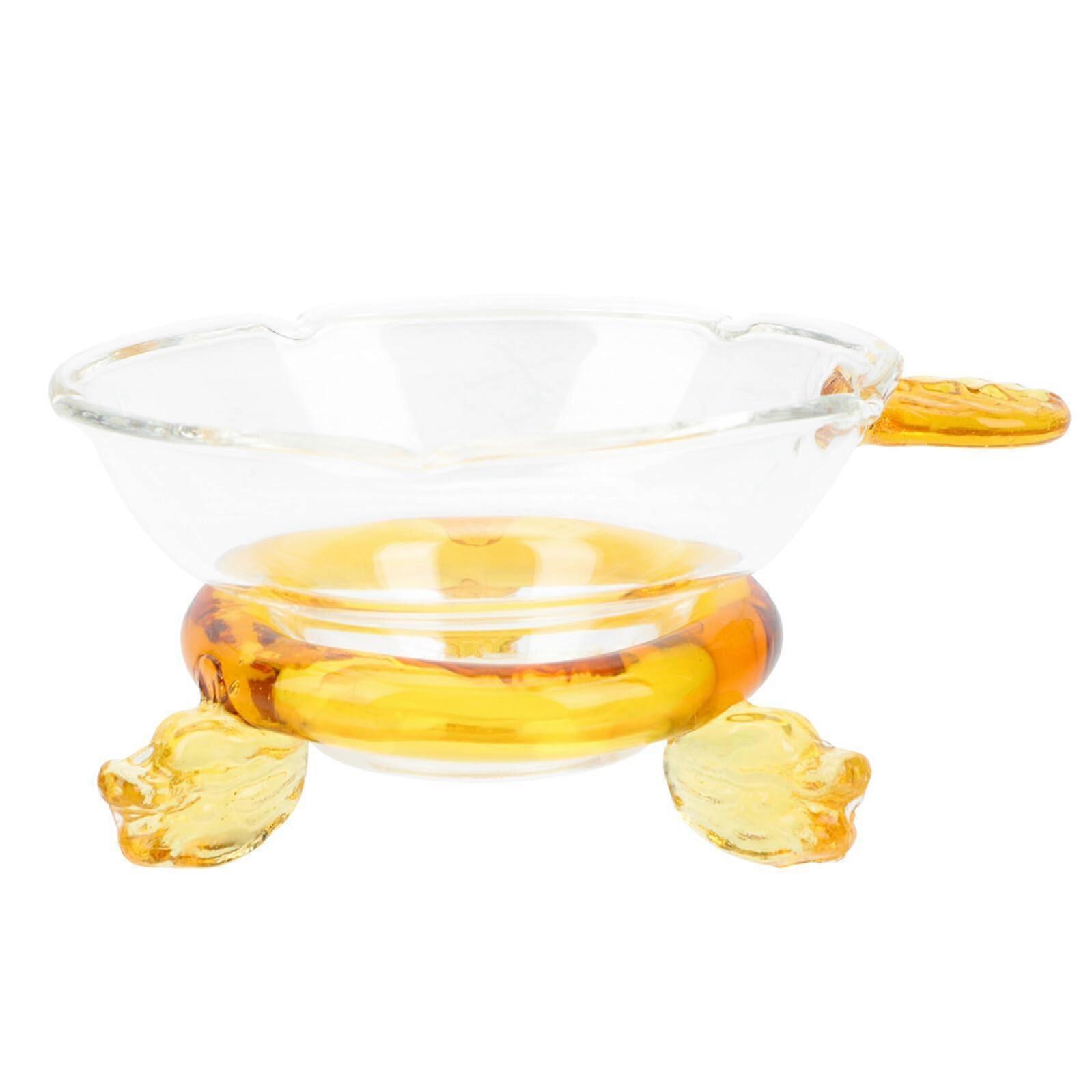 Glass Tea Strainer with Handle, HeatResistant Fine Mesh Loose Leaf Tea Infuser Filter