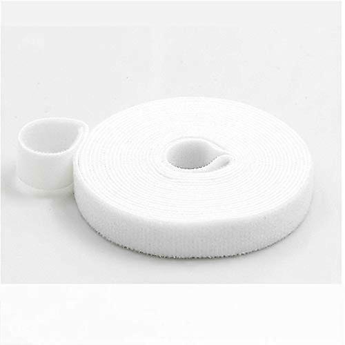 Self Adhesive Hook and Loop Tape, Reusable MultiColor Strip for Cable and Mouse Cord Management
