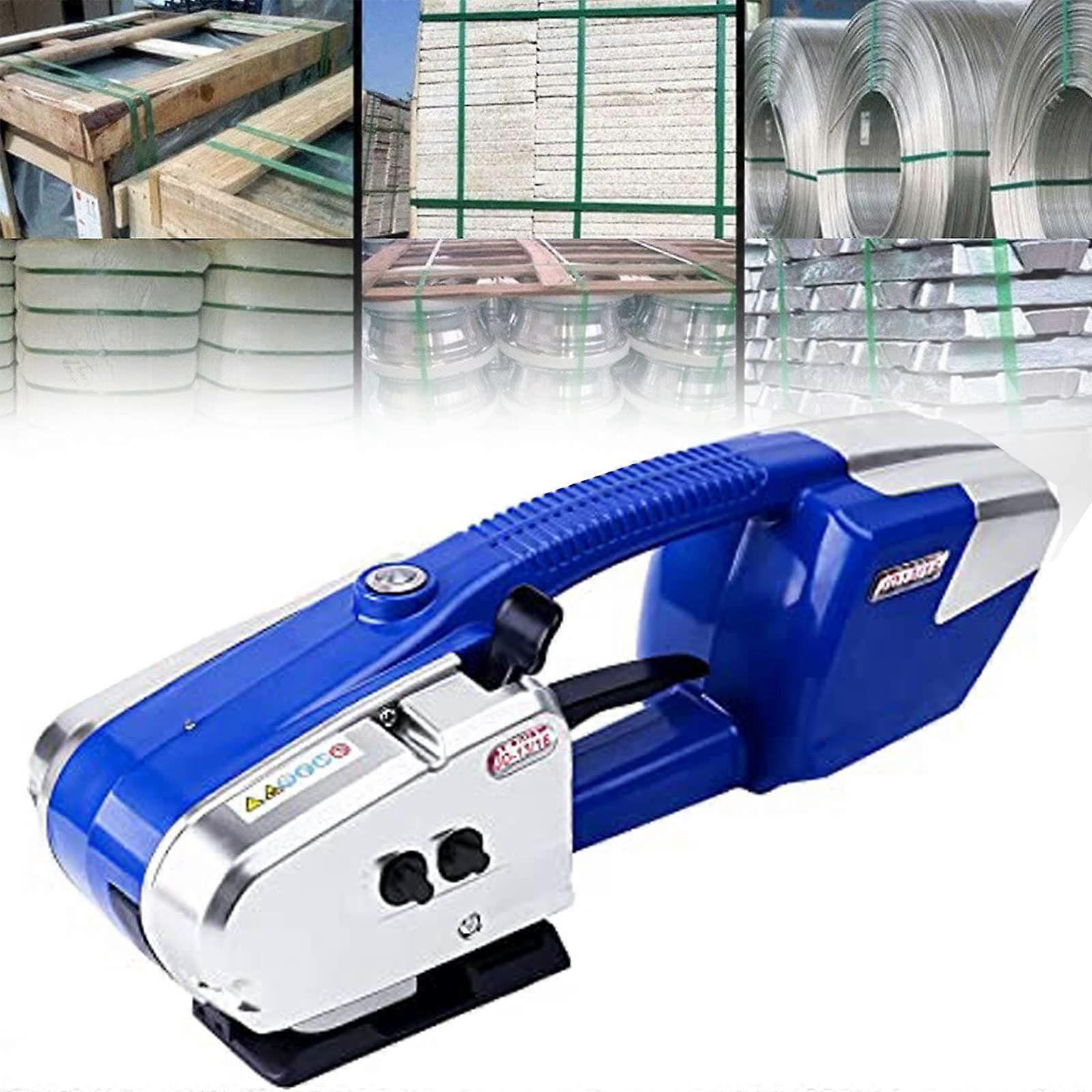 Electric Strapping Machine with Automatic Welding Seal, Cordless 4000mAh Battery Powered Tool