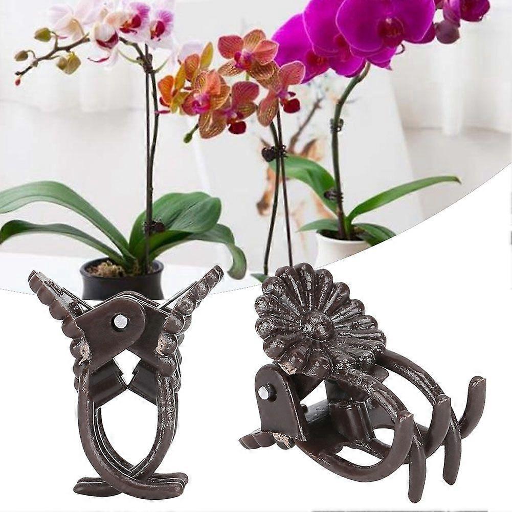 200 Pcs Orchid Stem Fixing Clips Flower Shape Garden Tool Accessories