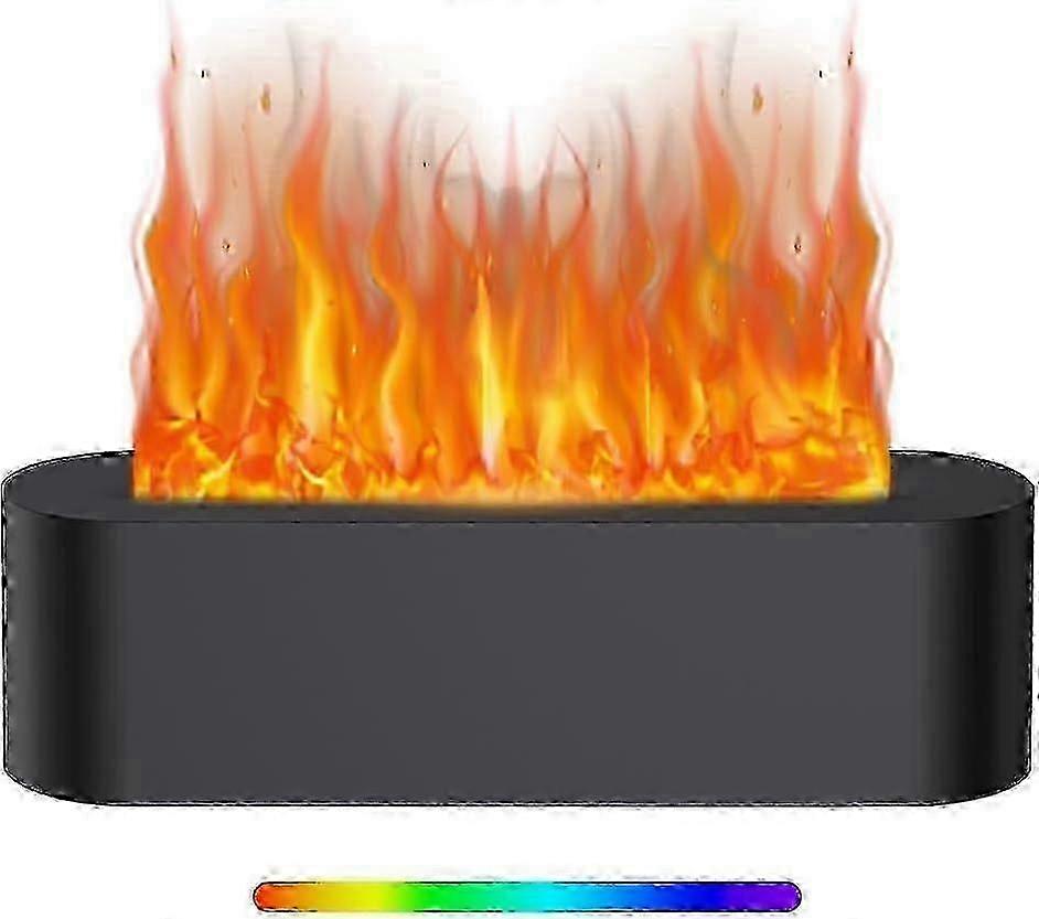 2025 Essential Oil Diffuser, Aroma Diffuser with Flame Effect, 7 Colors, Flame Effect, Essential Oil Diffuser