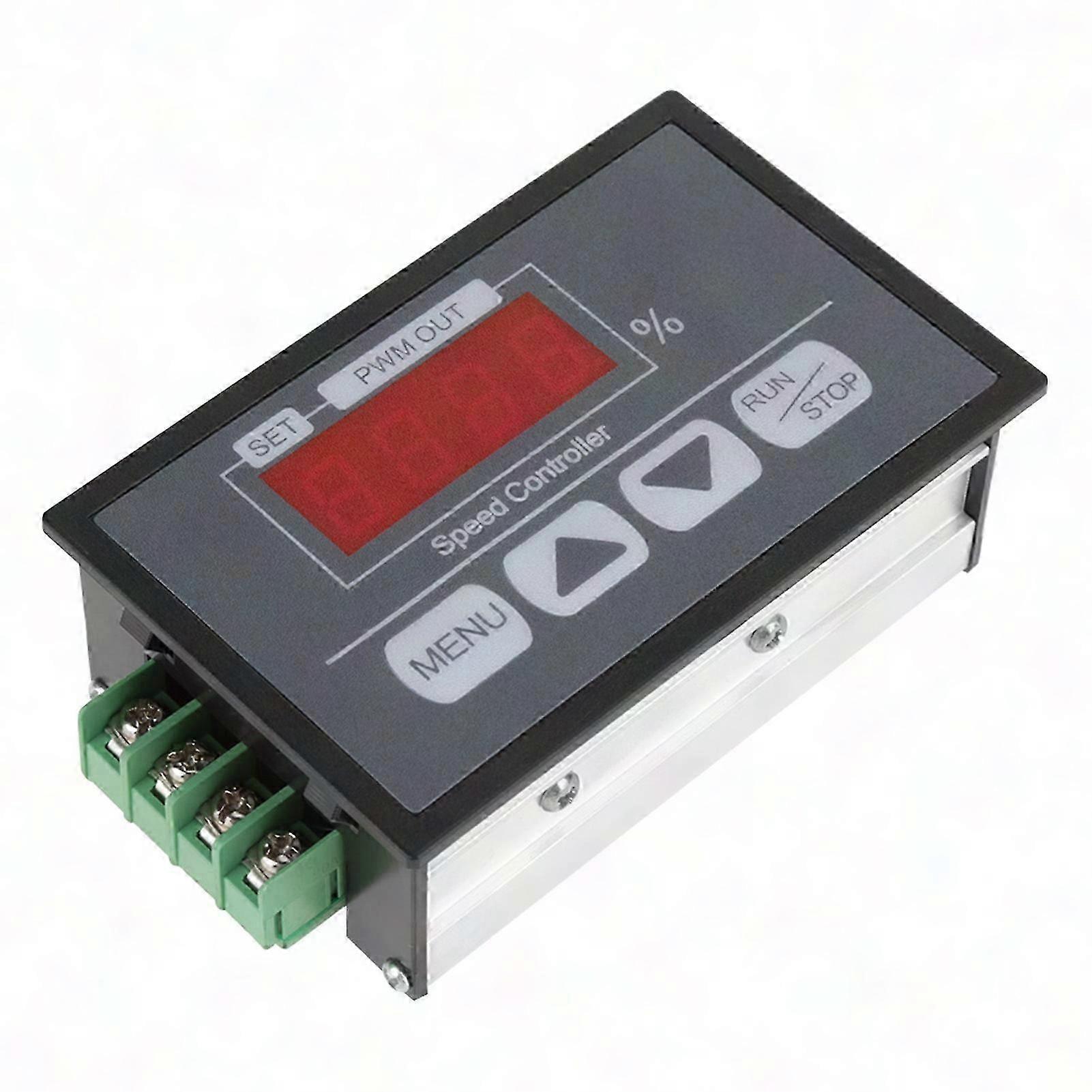 6-60V Digital Display Tachometer DC Motor Speed Controller with Soft Start/Stop