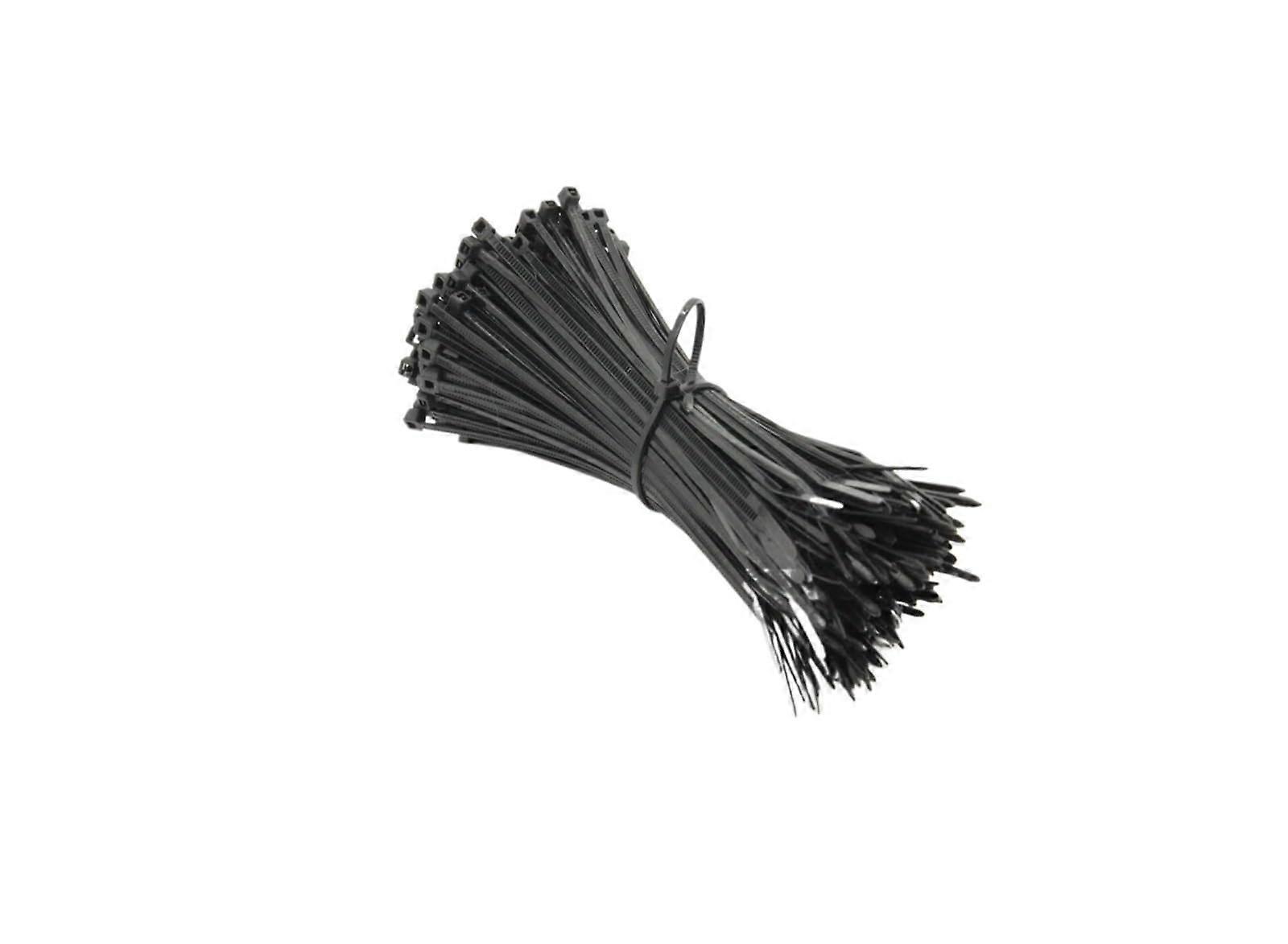500pcs Black Nylon Zip Ties Assorted Sizes, SelfLocking Cable Ties for Durable Cable Management