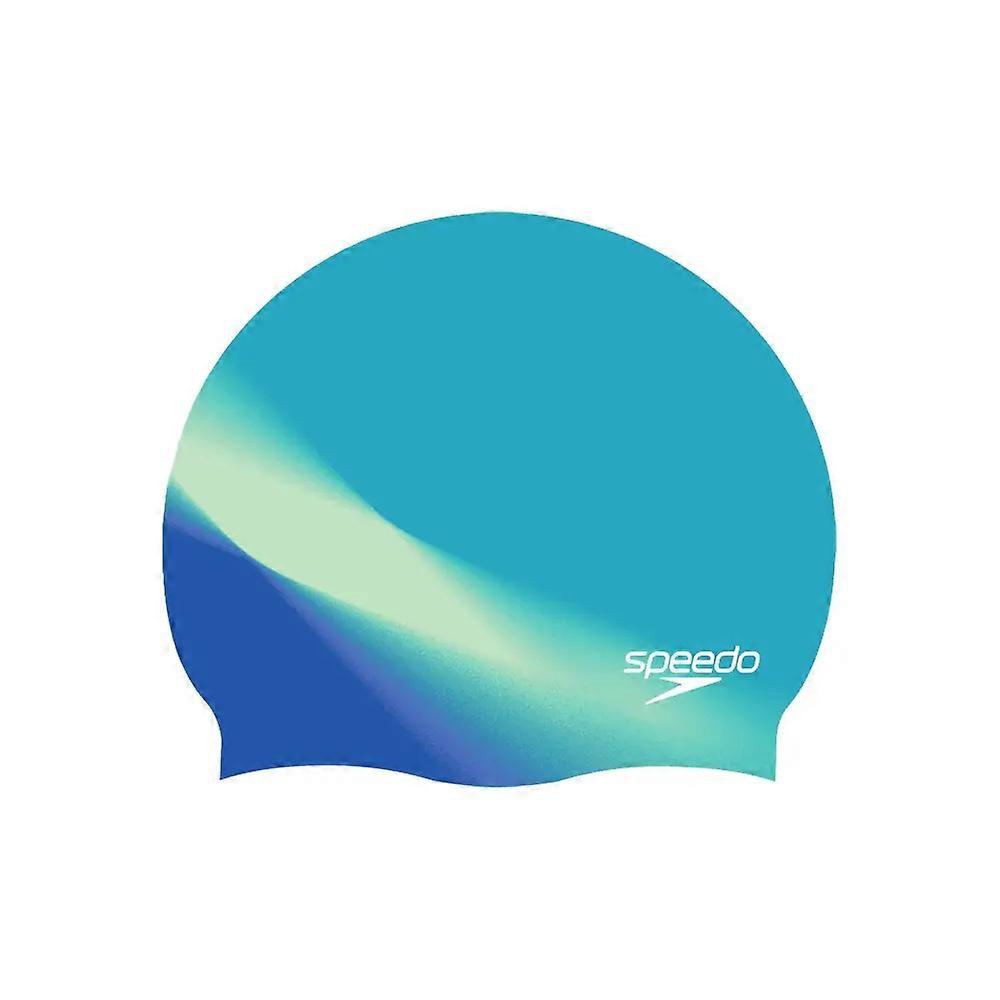 Speedo Multi-Colour Silicone Swimming Cap - Blue/Yellow