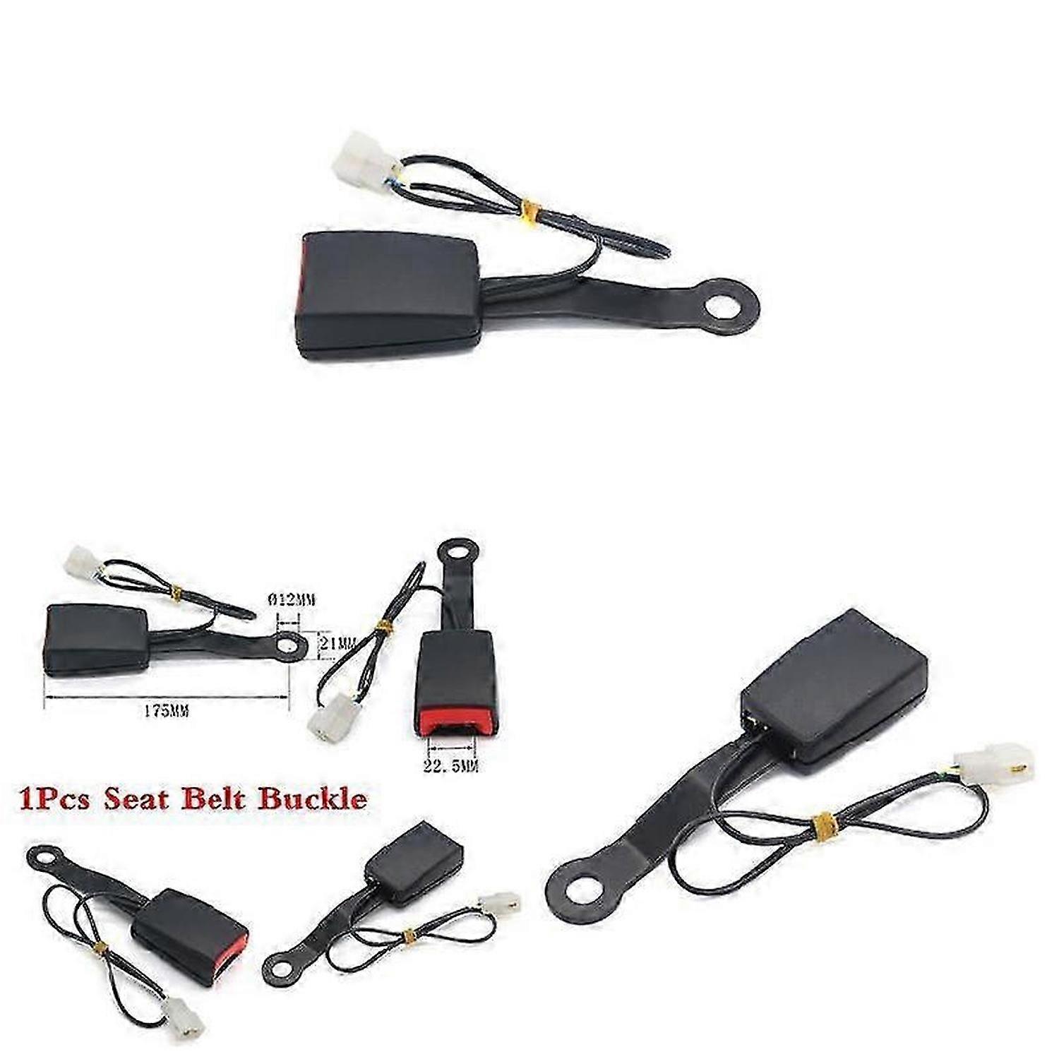 1 Pcs Car Front Seat Belt Lock Buckle Socket Camlock Plug Connector Warning Cable