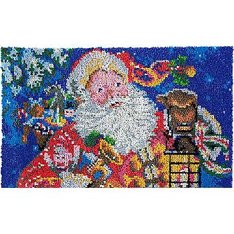 Rug Making Latch Hooking Kit | Santa Claus (85x58cm Blank Canvas)