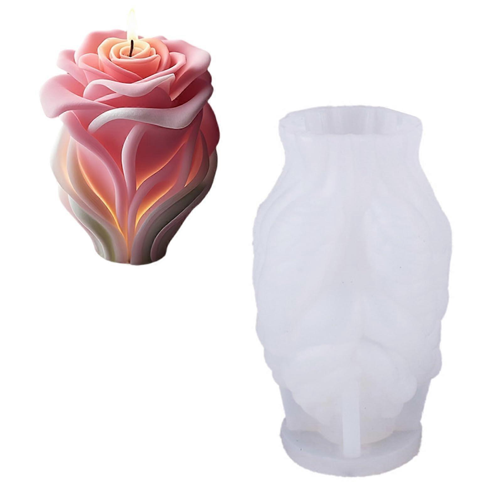 Hand Holding Flower Silicone Resin Molds for DIY Epoxy Casting and Craft Projects