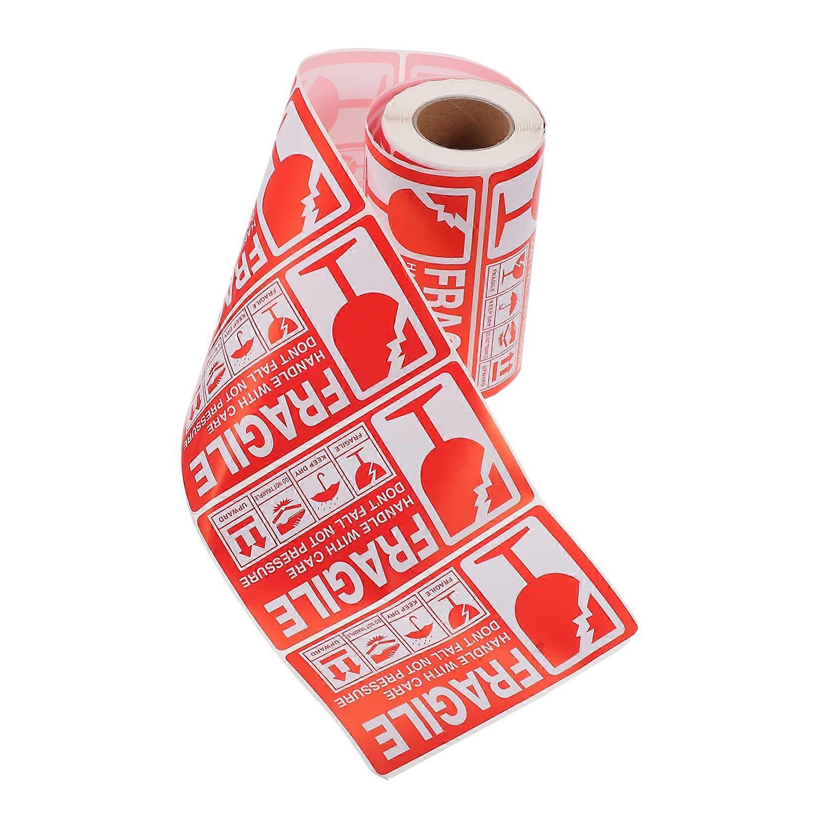 Fragile Stickers Roll Waterproof  Labels for Boxes Clear Warning Durable Adhesive