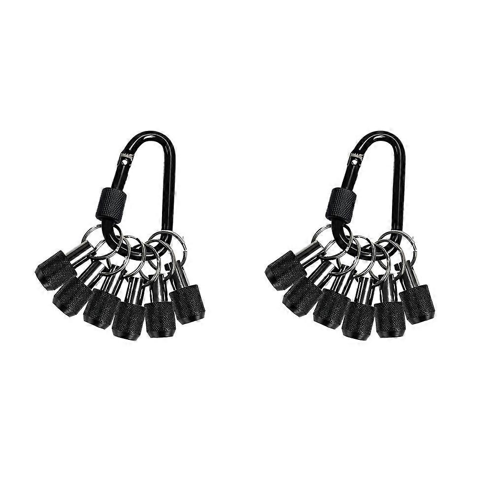 12PCS Bit Holder Key Chain,1/4 Inch Hex Shank Bit Holders,Quick Release Bit Holder for Nut Driver,Screwdriver&Drill Bits