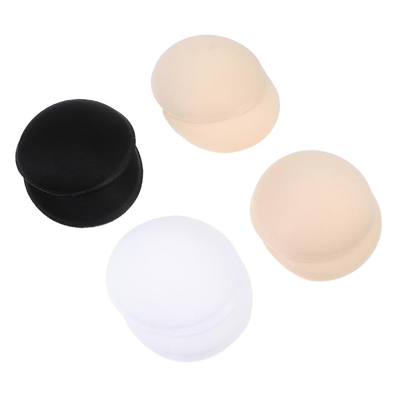 Black Bra Pads for Women Use Sweat-Absorbent Function 4Pairs Set