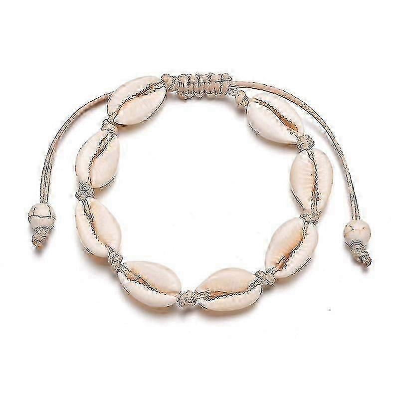 White Shell Bracelet Adjustable Fit Jewelry Accessory