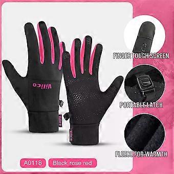 Outdoor Sports Running Winter Cycling Touch Screen Gloves Women S Autumn And Winter Cycling Warm And Windproof With Fleece Glove