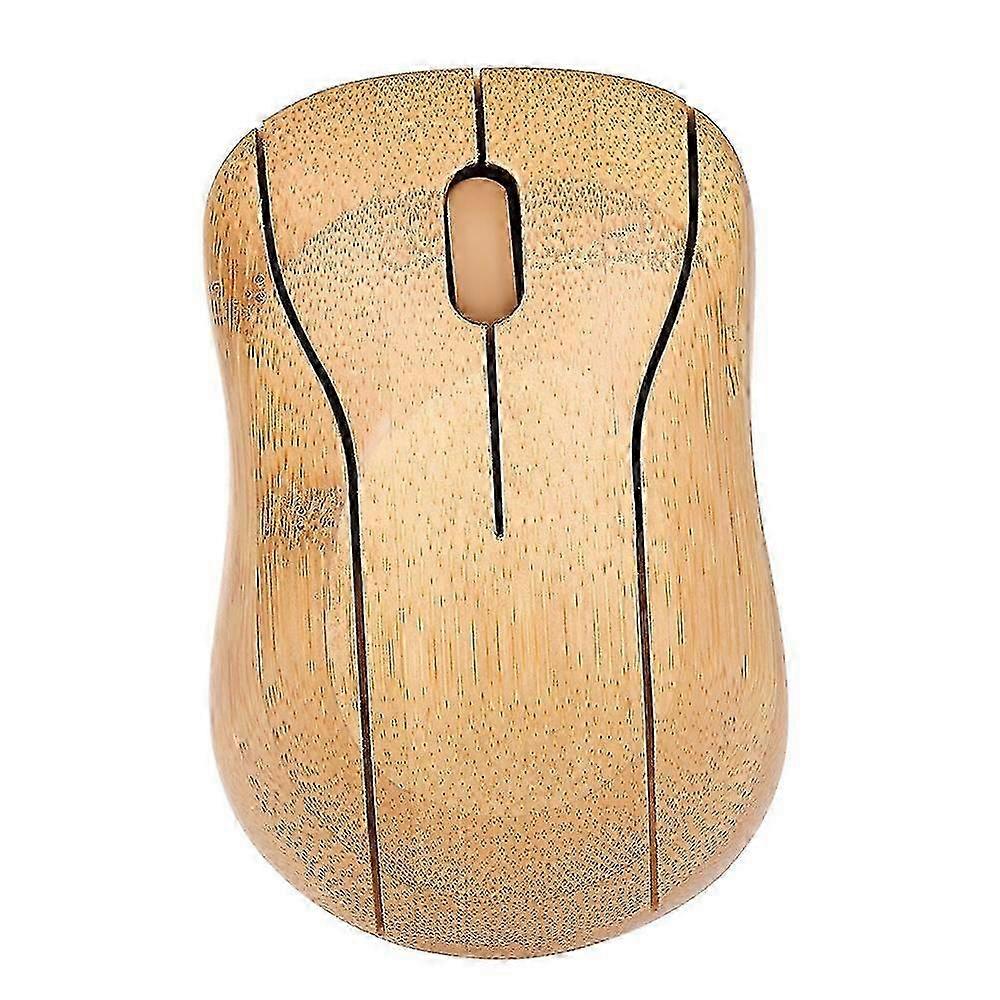 2.4G Bamboo Wireless Optical Mouse for Desktop PC Workstation