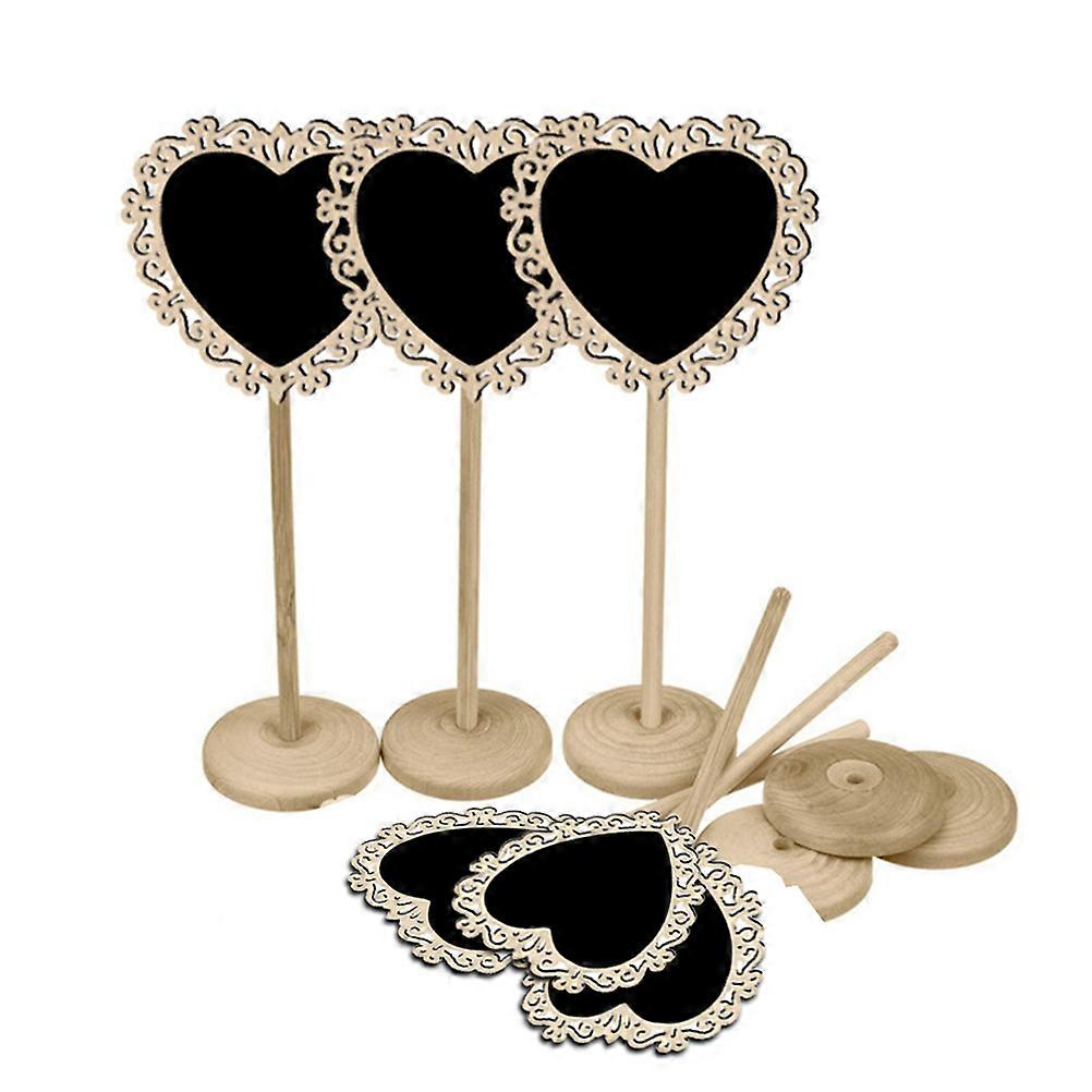 Mini Table Decoration Stand Heart Shape for Wedding 10Pcs