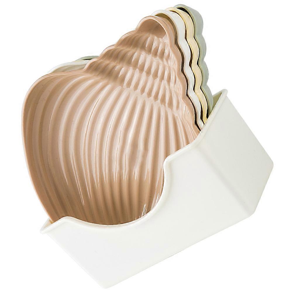 Conch Snack Plates for Serving 1Set Assorted Color Design