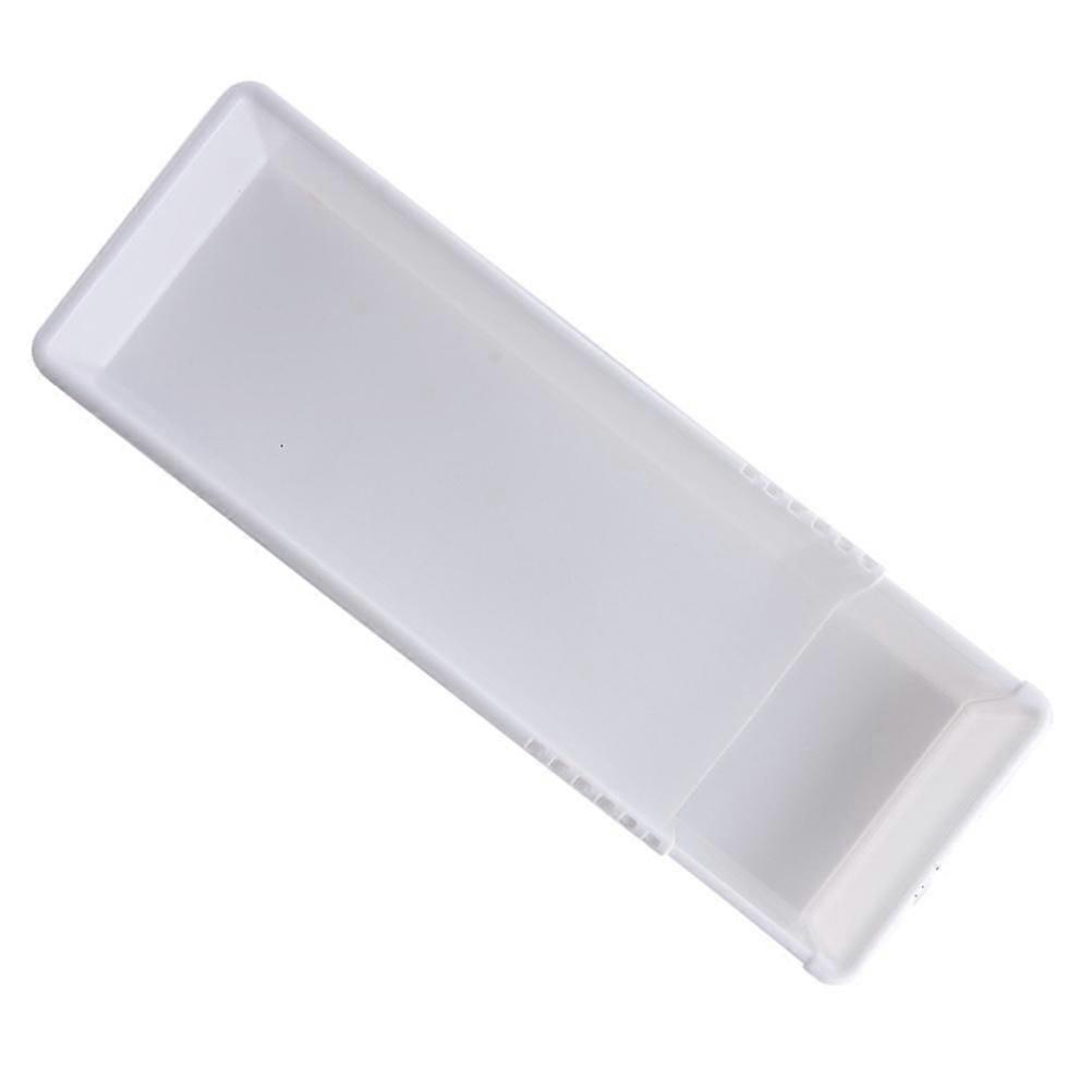 White Drawer Storage Holder with Adjustable Length for