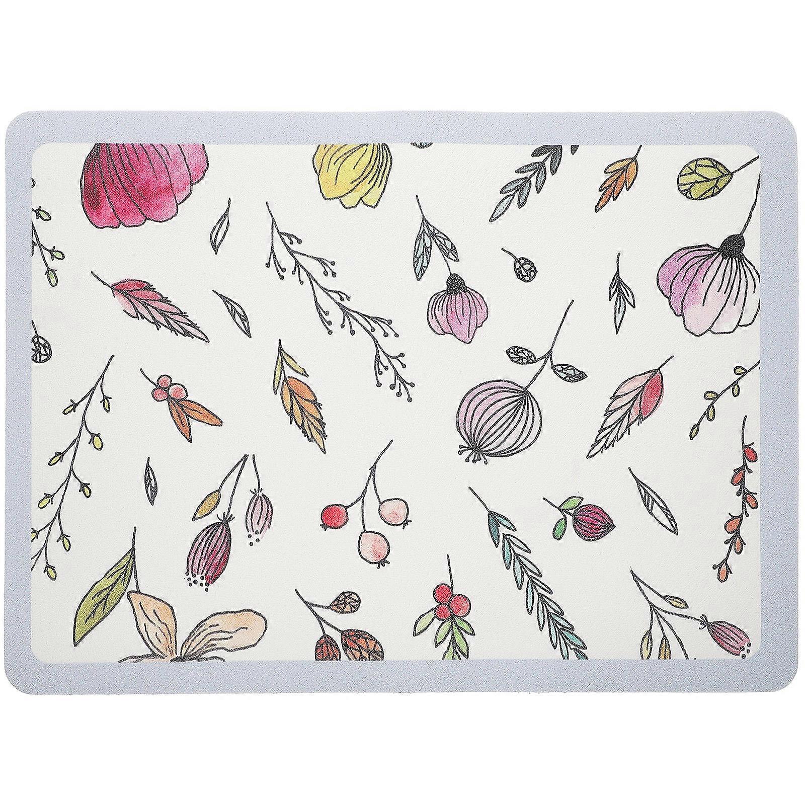 Washable Drying Mat for Kitchen Use with Multi-Function White Pad