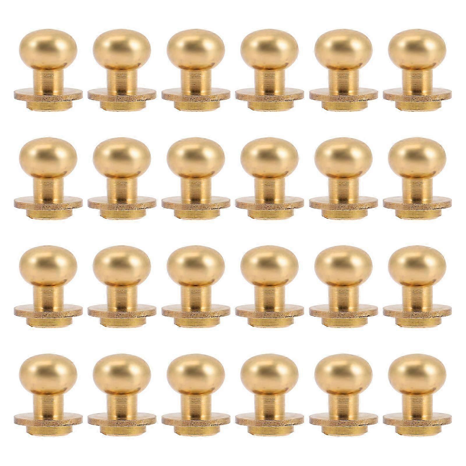Round Cabinet Knobs for Kitchen Drawers 48Sets Golden Cabinet Pulls