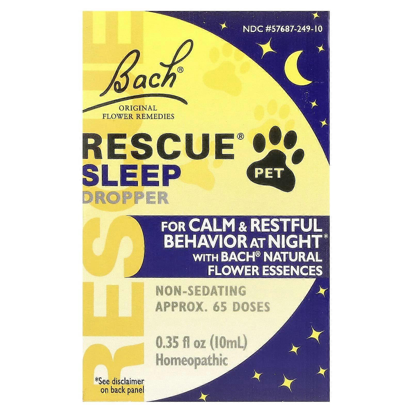 Bach, Rescue Pet, søvndropper, 10 ml, 2-pakning
