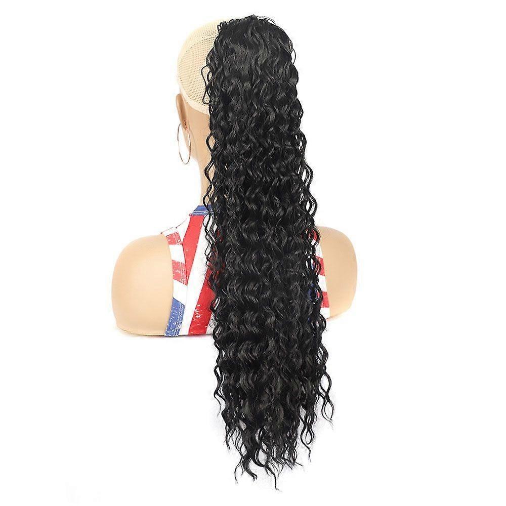 LSDP22 Drawstring Long Curly Wig Ponytail
