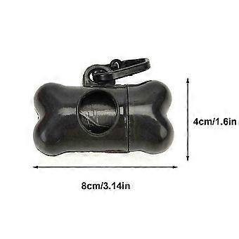Poop Bags for Dogs with Dispenser, Leak-Proof Dog Waste Bags and Bone-Shaped Dog Poop Bags Holder for Leash, Pet Waste Disposal Bag Dispenser With Was