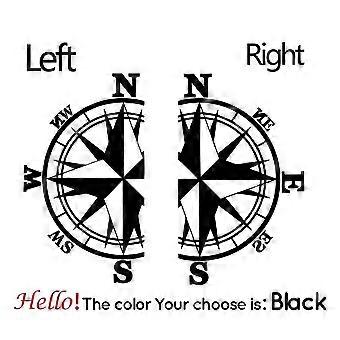 1 PCS Lage Size Compass Car Sticker Self-Adhesive Stickers For Car Trunk Decal Scratch Cover Removable Decals Auto Decoration