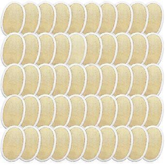 50 Pieces Exfoliating Loofah Pad Body Scrubber Bath Shower Loofah Sponge Pad Natural Exfoliating Scrubber Luffa Brush Close To Skin For Men Women Show