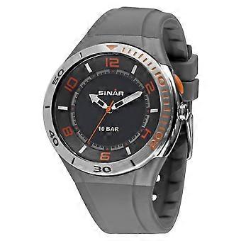 SINAR Youth Watch Wristwatch Analog Quartz Unisex Silicone XB-31-9 Grey