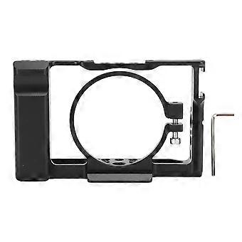 Camera Cage Aluminum Camera Cage Camera Accessories with Cold Shoe Mount for RX100 M1 M2 M3 M4 M5 M6 M7