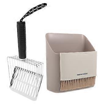Cat Litter Scooper Stainless Steel Scooper with Holder for