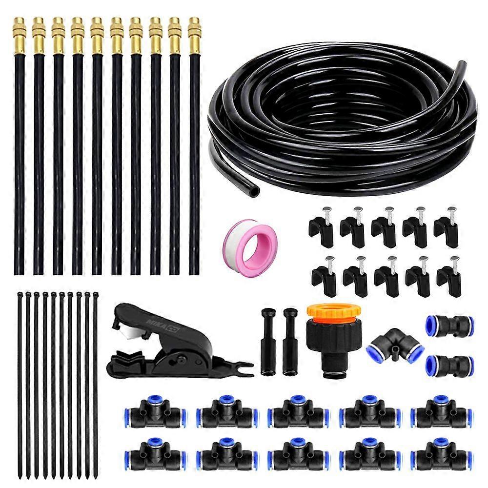 10m Universal Garden Irrigation System w/Adjustable Nozzles