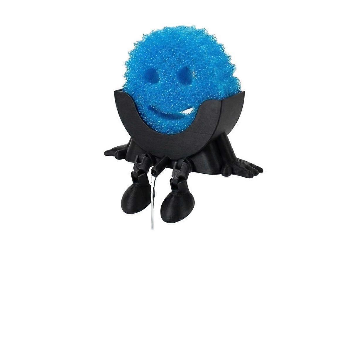 Creative Hanging Sponge Rack - No-Drill Adhesive & Drain Tray